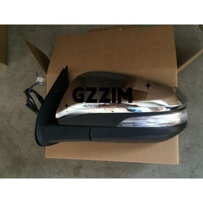 Classic Chrome Black LED Side Mirrors For Toyota Hilux Vigo 2016