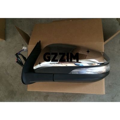 Classic Chrome Black LED Side Mirrors For Toyota Hilux Vigo 2016
