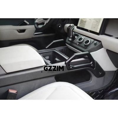Car Interior Accessories Carbon Fibre Central Control Armrest For Land Rover Defender 2020