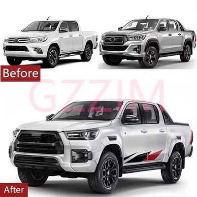 Prado Body Kit Front Rear Bumper Headlight Grille For FJ120 2003-2009 To FJ150 2018
