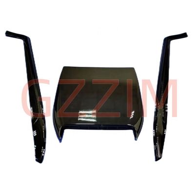 Gloss Black Plastic Front Bonnet Scoop For Toyota Land Cruiser Prado FJ150 2018