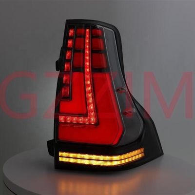 Black Red LED Tail Light ABS Plastic For Prado FJ150 2018