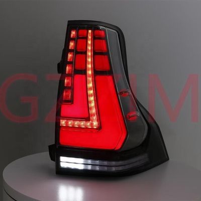 Black Red LED Tail Light ABS Plastic For Prado FJ150 2018
