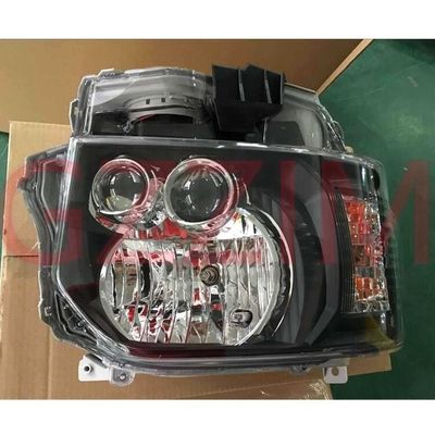 Car Black ABS Plastic Refit HID Head Lamps For Toyota Hiace 2014