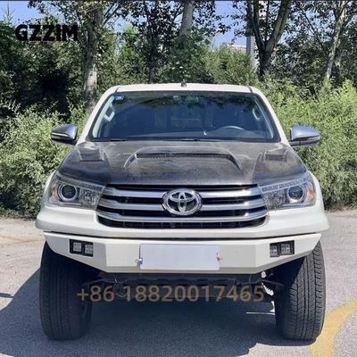 Black Carbon Fiber Hood Hilux Revo 2016 - 2023 Custom Carbon Fiber Car Parts