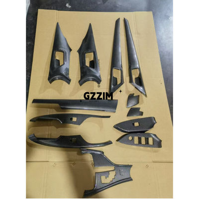 New Item Car Interior Accessories Decoration Cover Trim ABS Carbon Fiber Black For Innova 2016-2022 12PCS RHD/LHD