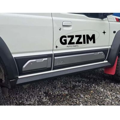 Side Door PP Matte Black Door Protection Molding Trim Panel 4Pcs for Suzuki Jimny JB74 JB64 2018-2024