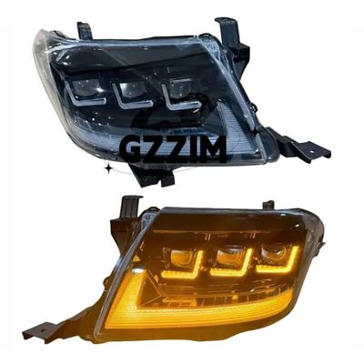 Toyota VIGO Hilux 2012-2014 LED-Scheinwerfer-Baugruppe, neuwertig, 4-Linsen-Frontscheinwerfer mit Tagfahrlicht