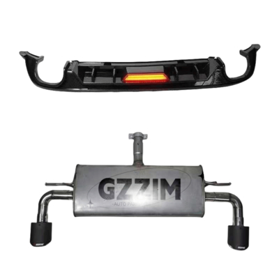 ABS/PP Material Heckstoßstangenlippe Spoiler Diffusor für Golf 7.5 im GT-Stil